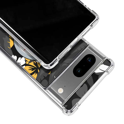 NFL Pittsburgh Steelers Tropical Print Google Pixel 8 Clear Case